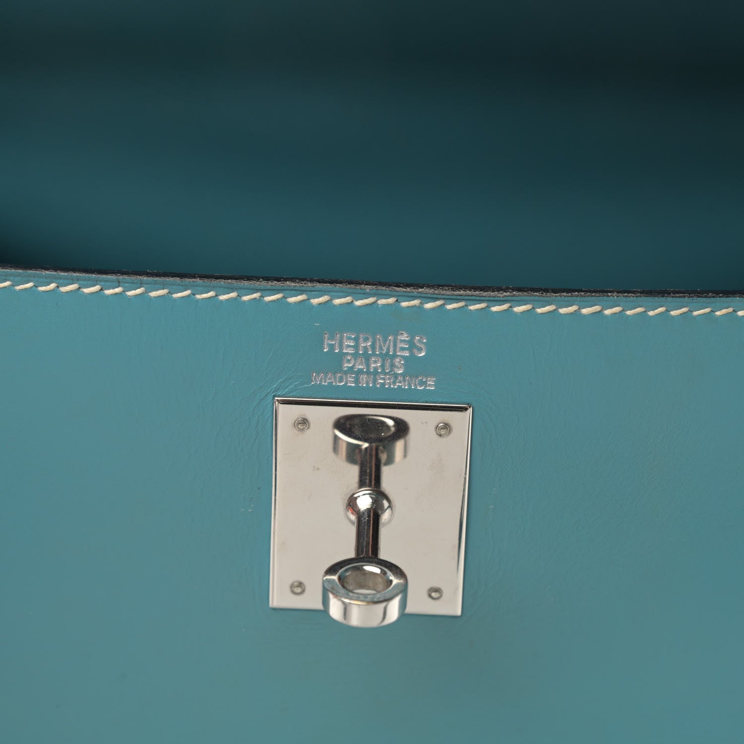 Hermes Box Kelly Sellier 32 Blue Jean 5 of 15