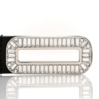 Chanel Lambskin Baguette Crystal CC Belt 90 36 Black 5 of 6