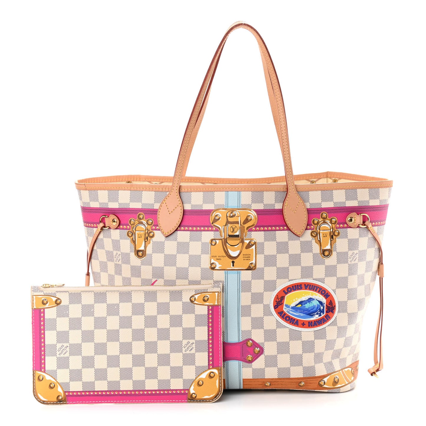 Damier Azur Summer Trunks Hawaii Neo Neverfull MM