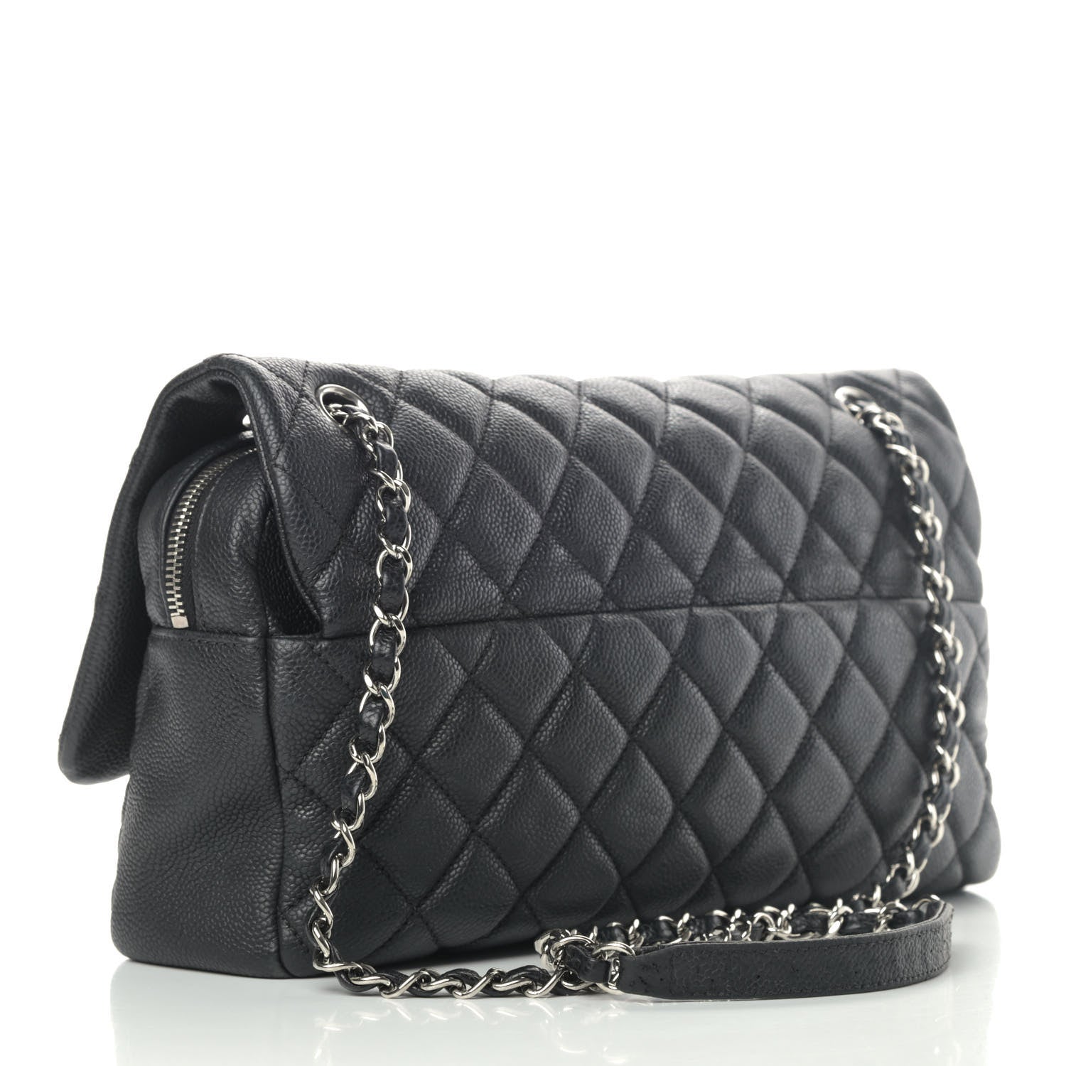 Chanel Caviar Quilted Jumbo Easy Flap Black 2 of 5