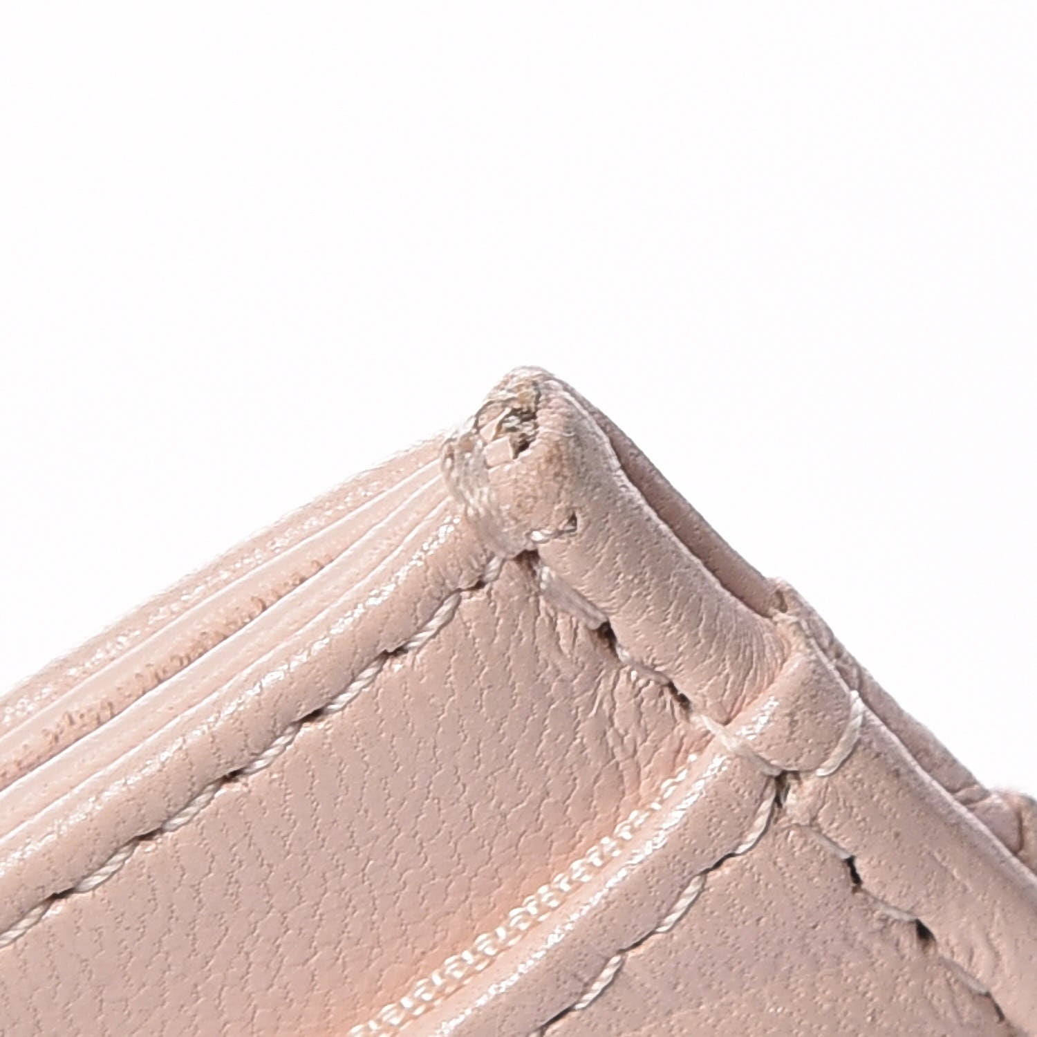 Chanel Lambskin Camellia Embossed Card Holder Nude 7 of 13