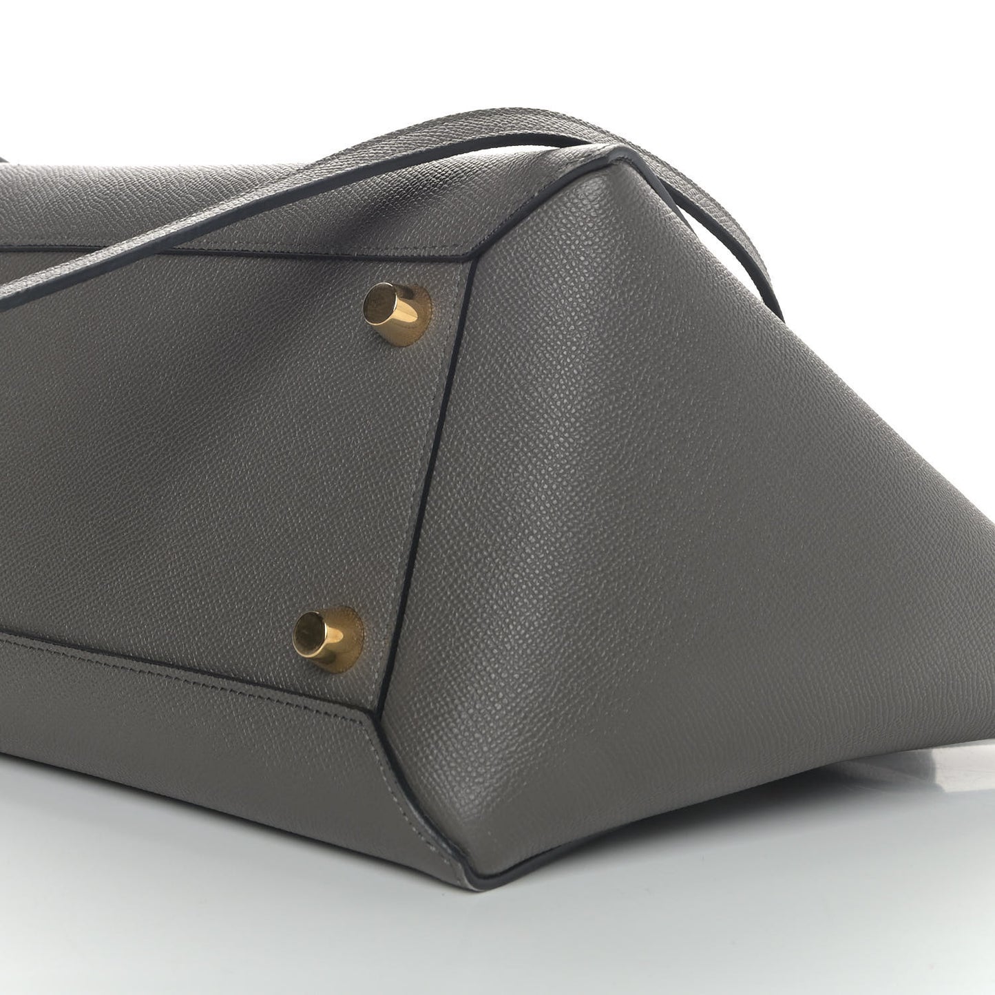 Grained Calfskin Mini Belt Bag Grey