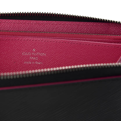 Louis Vuitton Epi Zippy Wallet Black Hot Pink 7 of 8