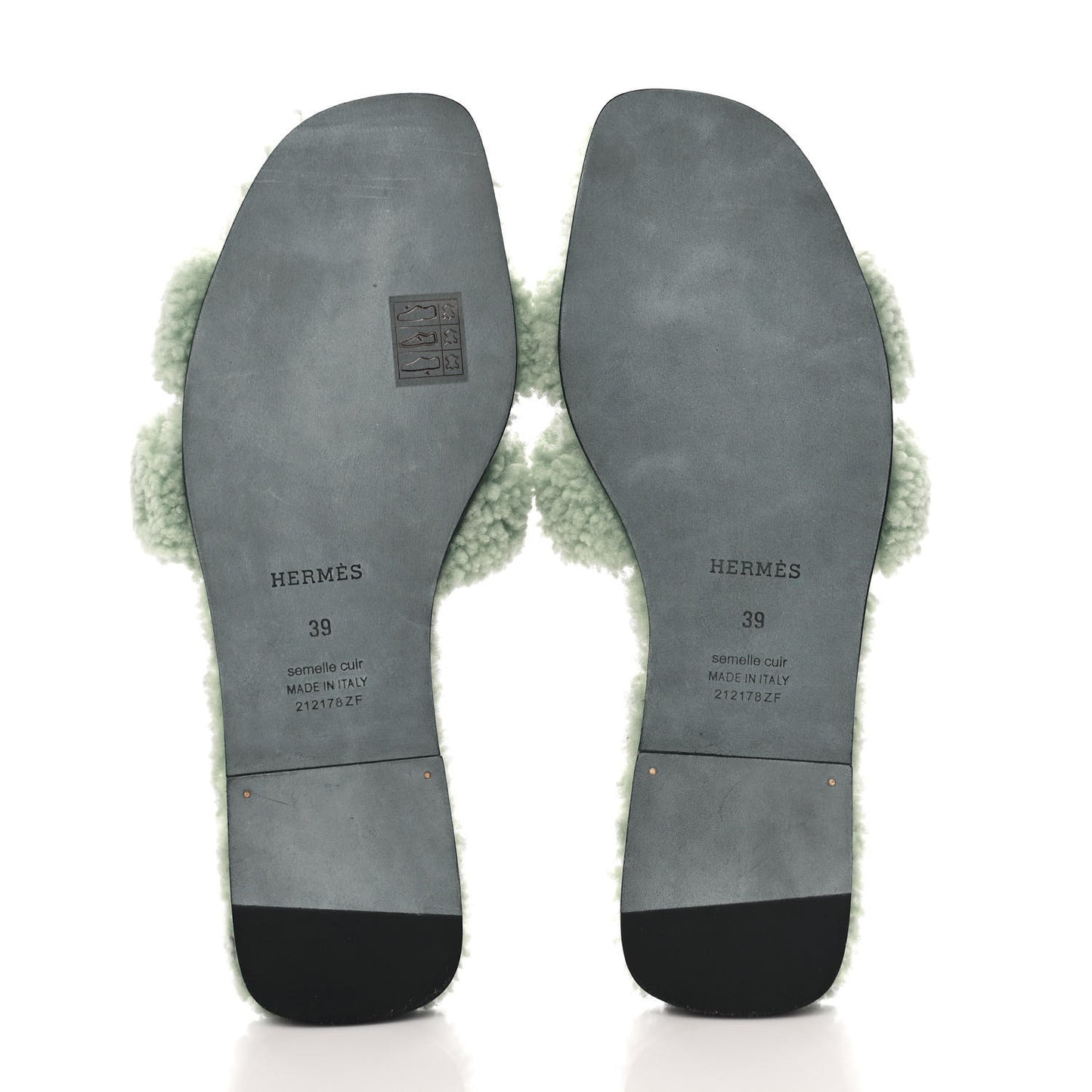 Woolskin Oran Sandals 39 Vert D’Eau
