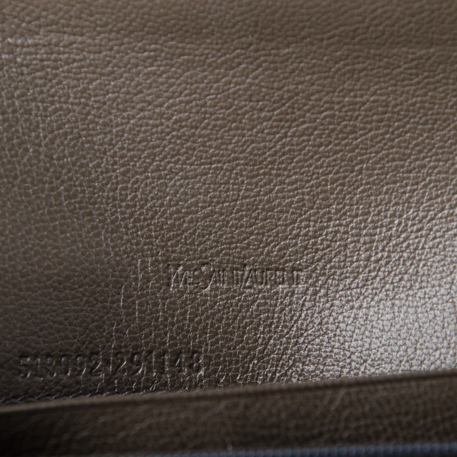 Saint Laurent Chevre Belle de Jour Chain Wallet Grey 8 of 8