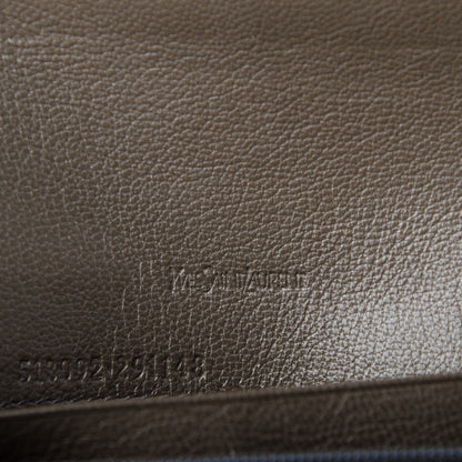 Saint Laurent Chevre Belle de Jour Chain Wallet Grey 8 of 8