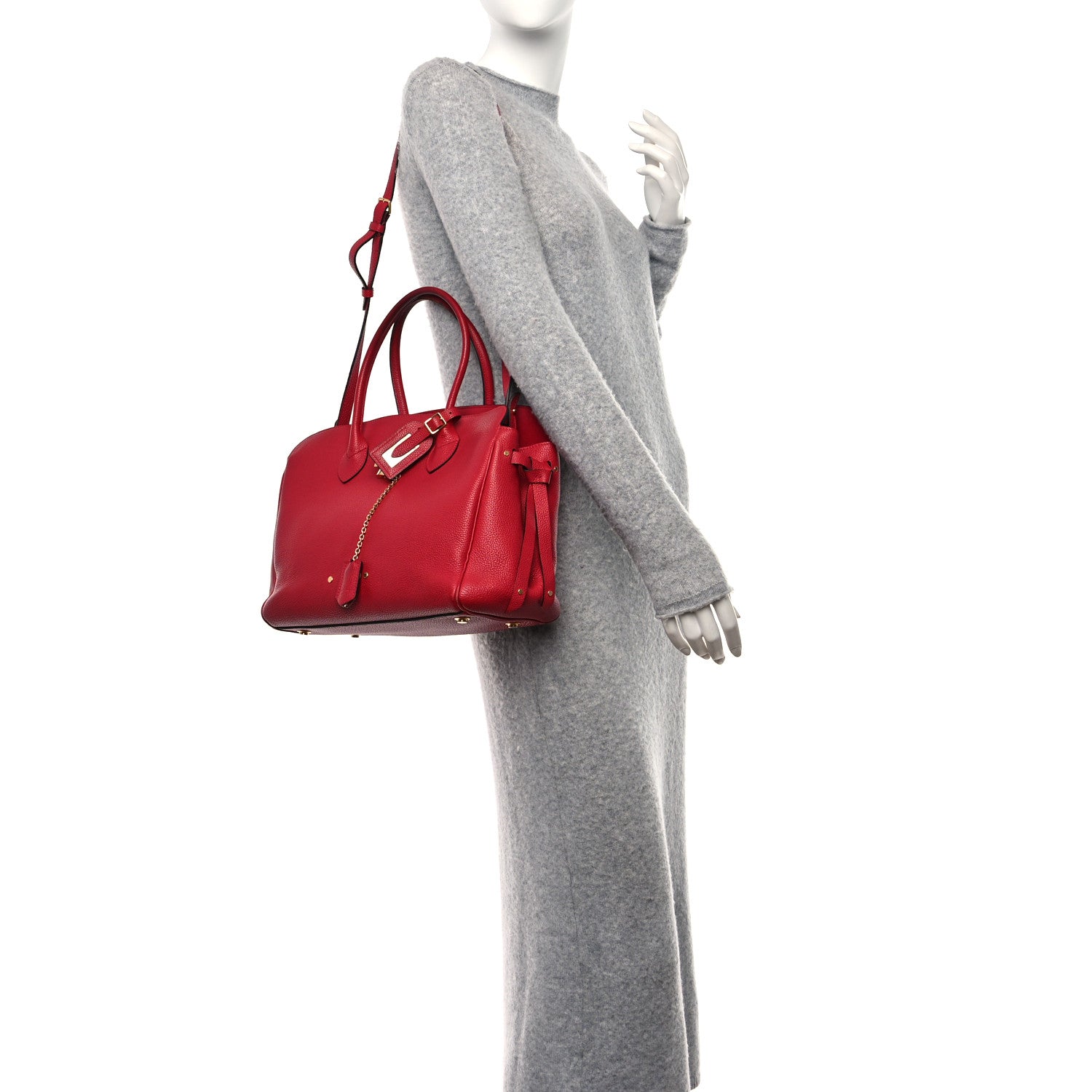 Louis Vuitton Veau Nuage Milla PM Red 2 of 14