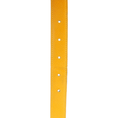 Hermes Courchevel 24mm Constance H Belt 90 Bleu Marine Jaune D'Or 4 of 9