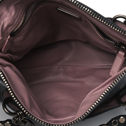 Prada Calfskin Screw Chain Bag Black 4 of 10