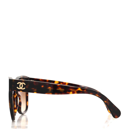 Chanel Acetate Runway Square Sunglasses 5380 Dark Tortoise 3 of 8