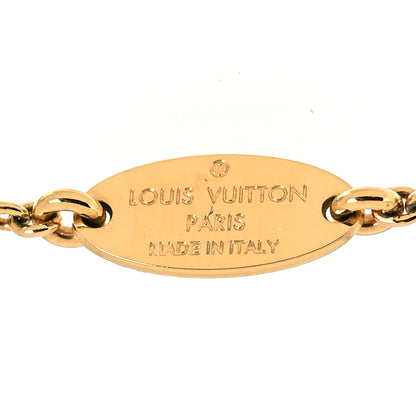 Louis Vuitton Brass Essential V Necklace Gold 5 of 6