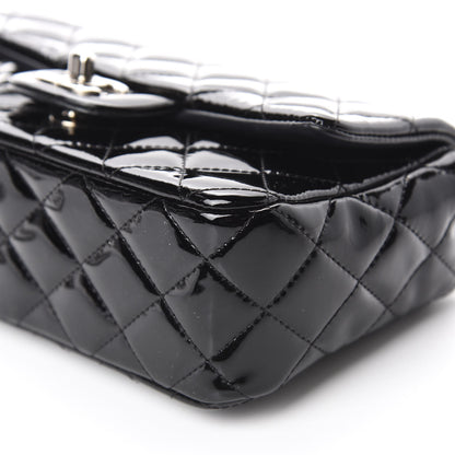 Chanel Patent Calfskin Quilted Mini Rectangular Flap Black 7 of 10
