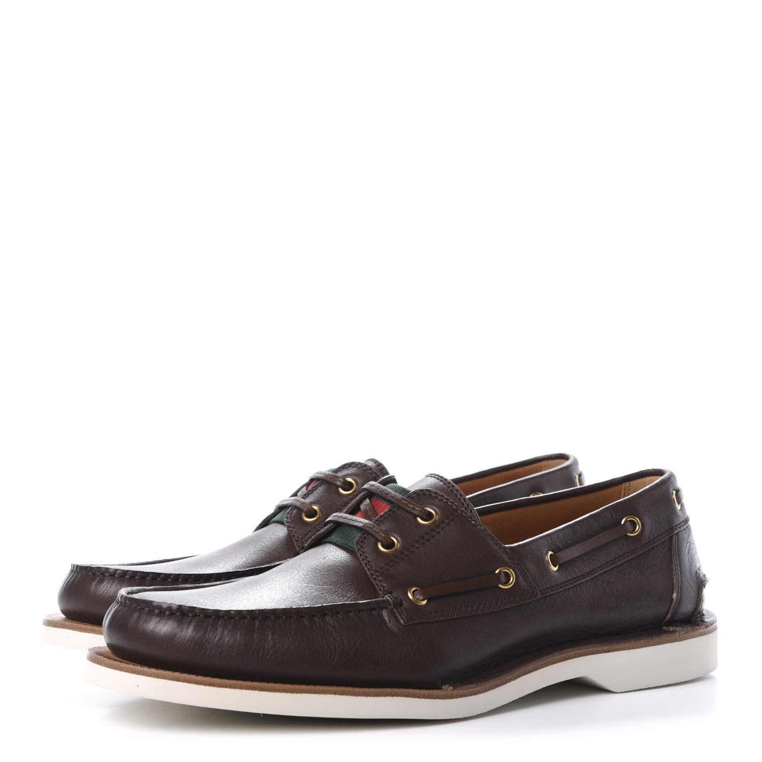 Gucci Delon Web Mens Loafer 8.5 Dark Cocoa 3 of 12