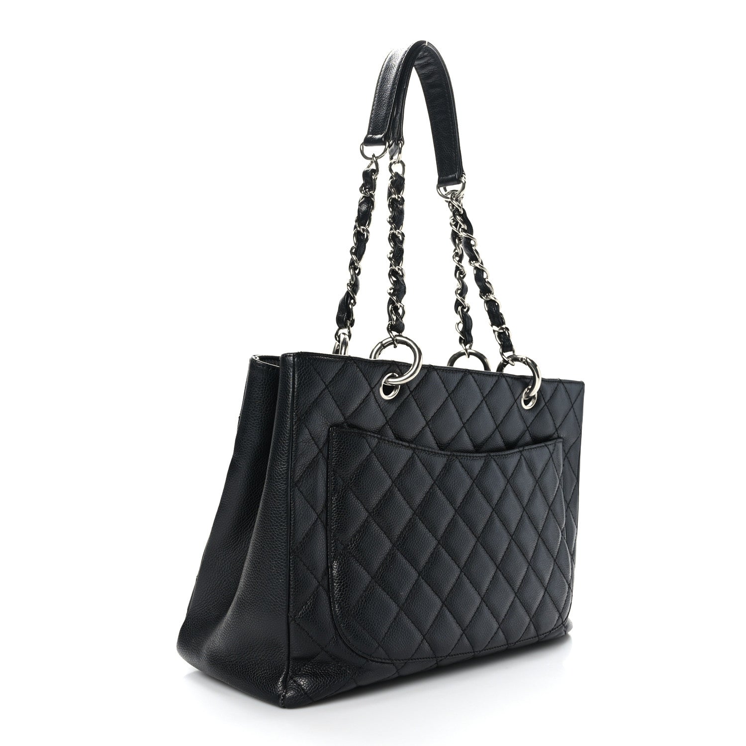 Chanel Caviar Quilted Grand Shopping Tote GST Black 3 of 11