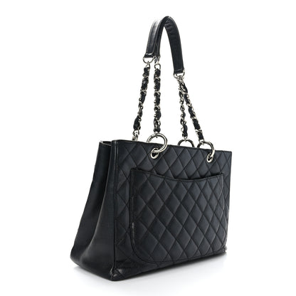 Chanel Caviar Quilted Grand Shopping Tote GST Black 3 of 11