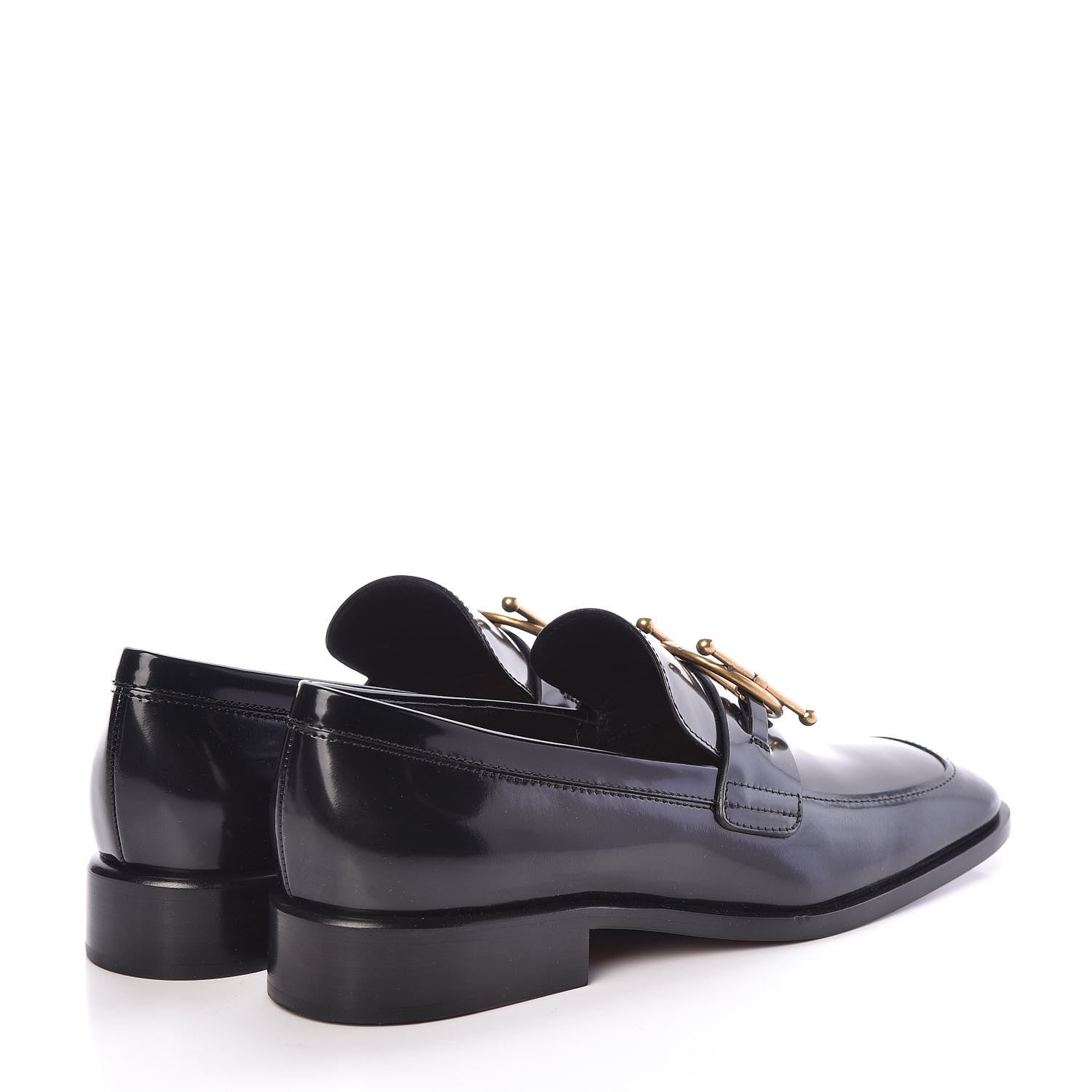 Christian Dior Shiny Calfskin Diordirection Loafers 37 Black 4 of 8