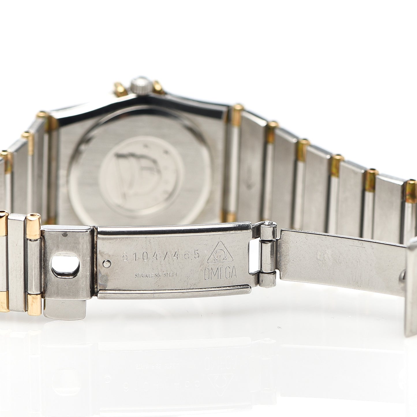 Stainless Steel 18K Yellow Gold 22mm Constellation Quartz Watch Champagne 795.1080