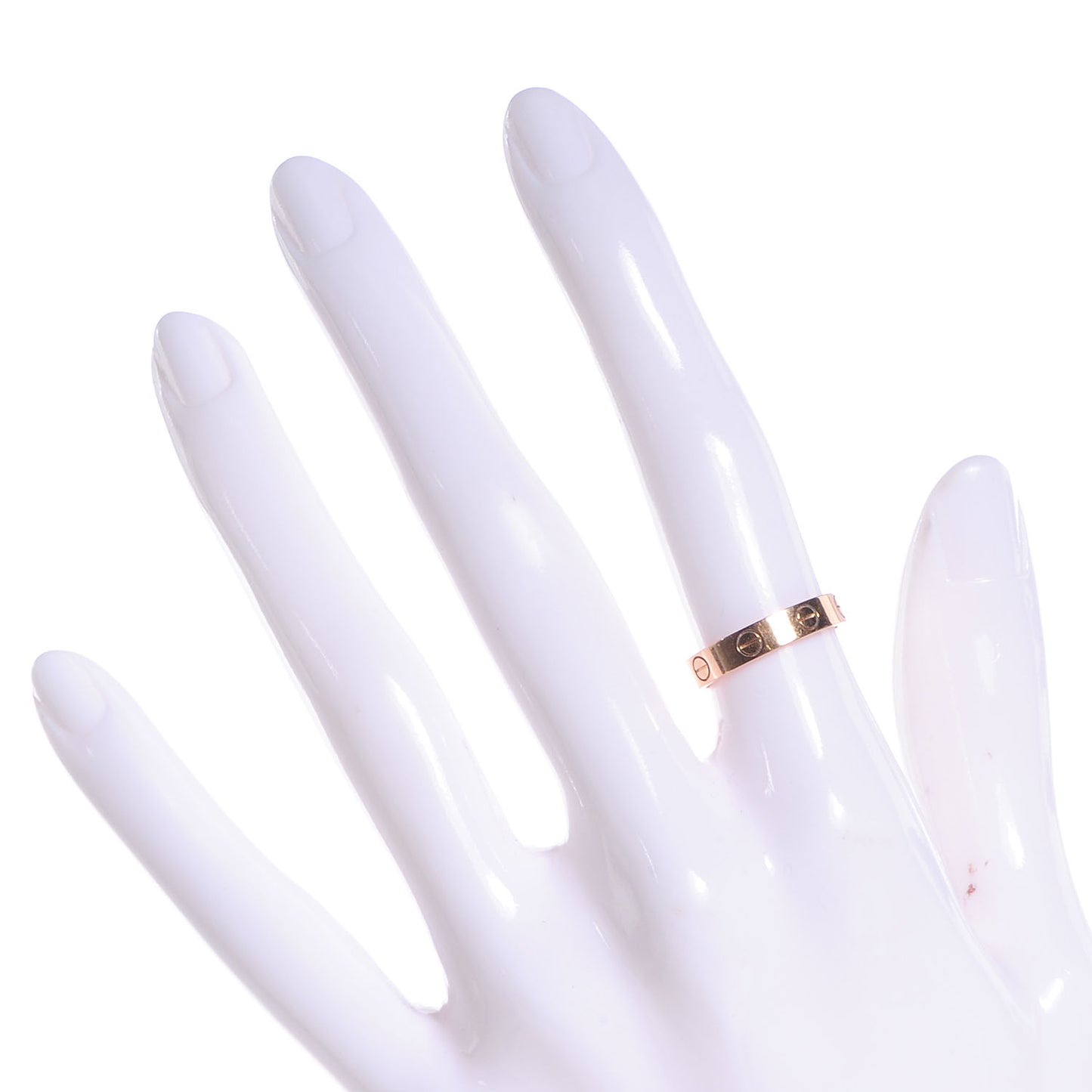 18K Pink Gold 3.5mm LOVE Wedding Band Ring 50 5.25