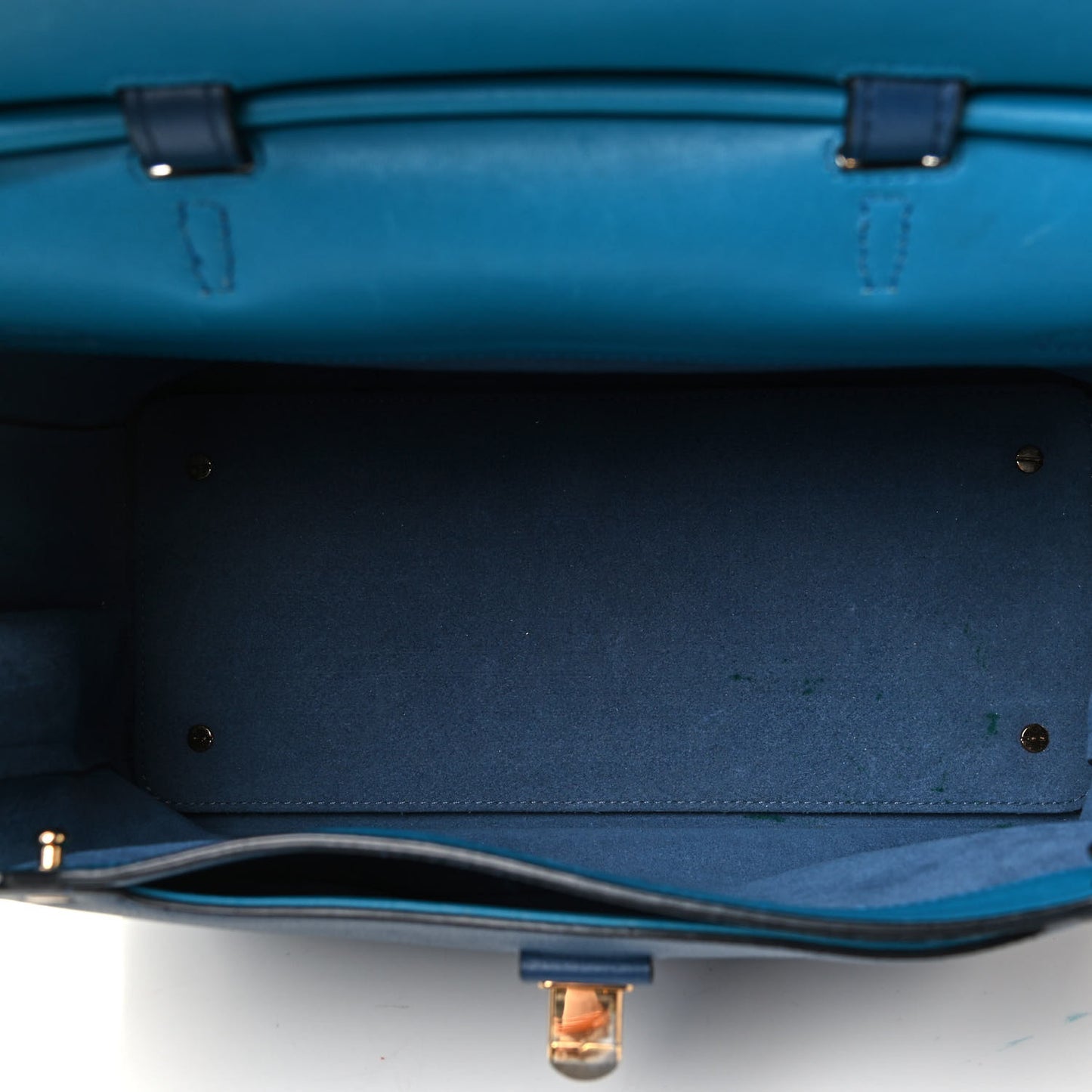 Grained Calfskin Large Milla Convertible Backpack Navy