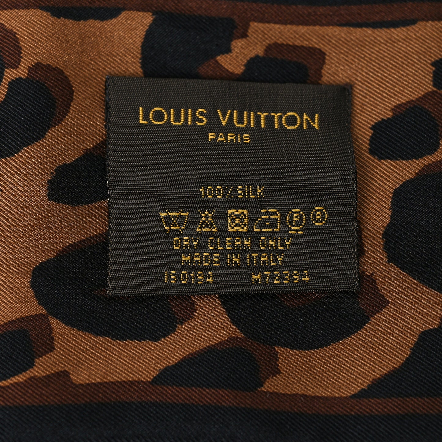 Silk Leopard Bandeau Scarf Marron