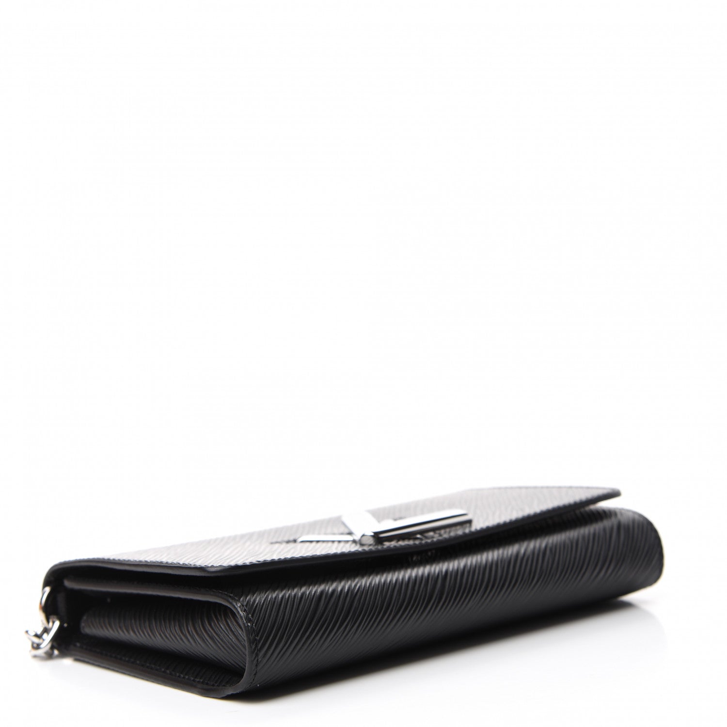 Louis Vuitton Epi Twist Chain Wallet Black 4 of 11