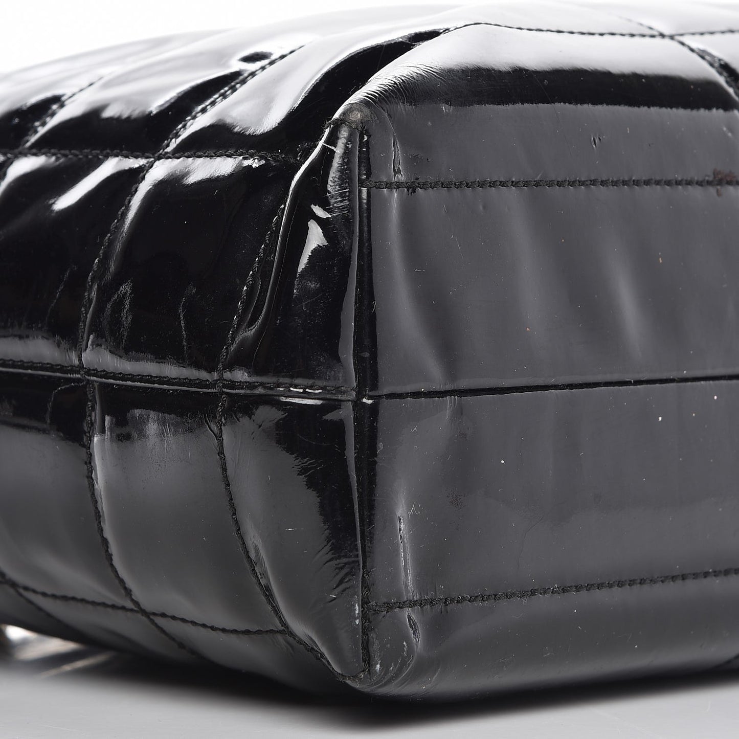 Patent Chocolate Bar CC Tote Black