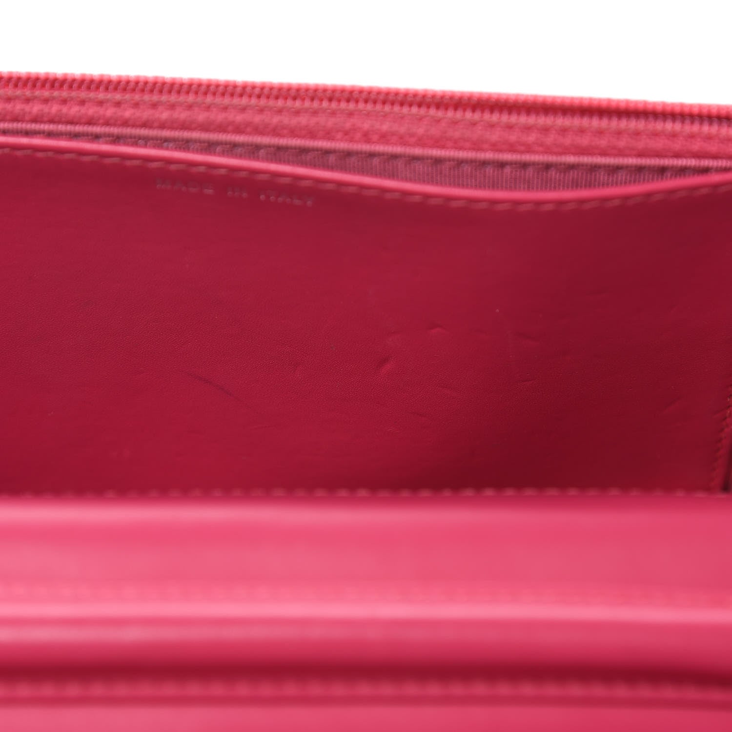 Chanel Patent Quilted Wallet On Chain WOC Fuchsia 15 of 16