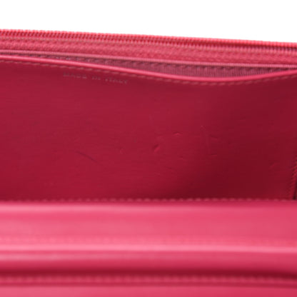 Chanel Patent Quilted Wallet On Chain WOC Fuchsia 15 of 16