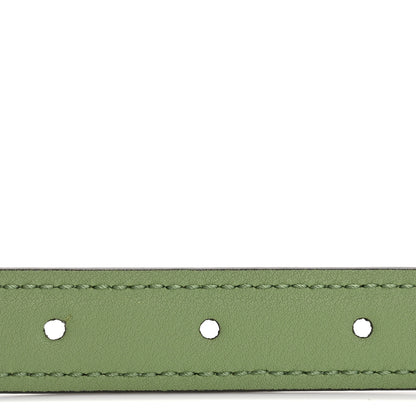 Gucci Ciny Lux Calfskin Blondie 30mm Belt 85 34 Salamander Green 4 of 6
