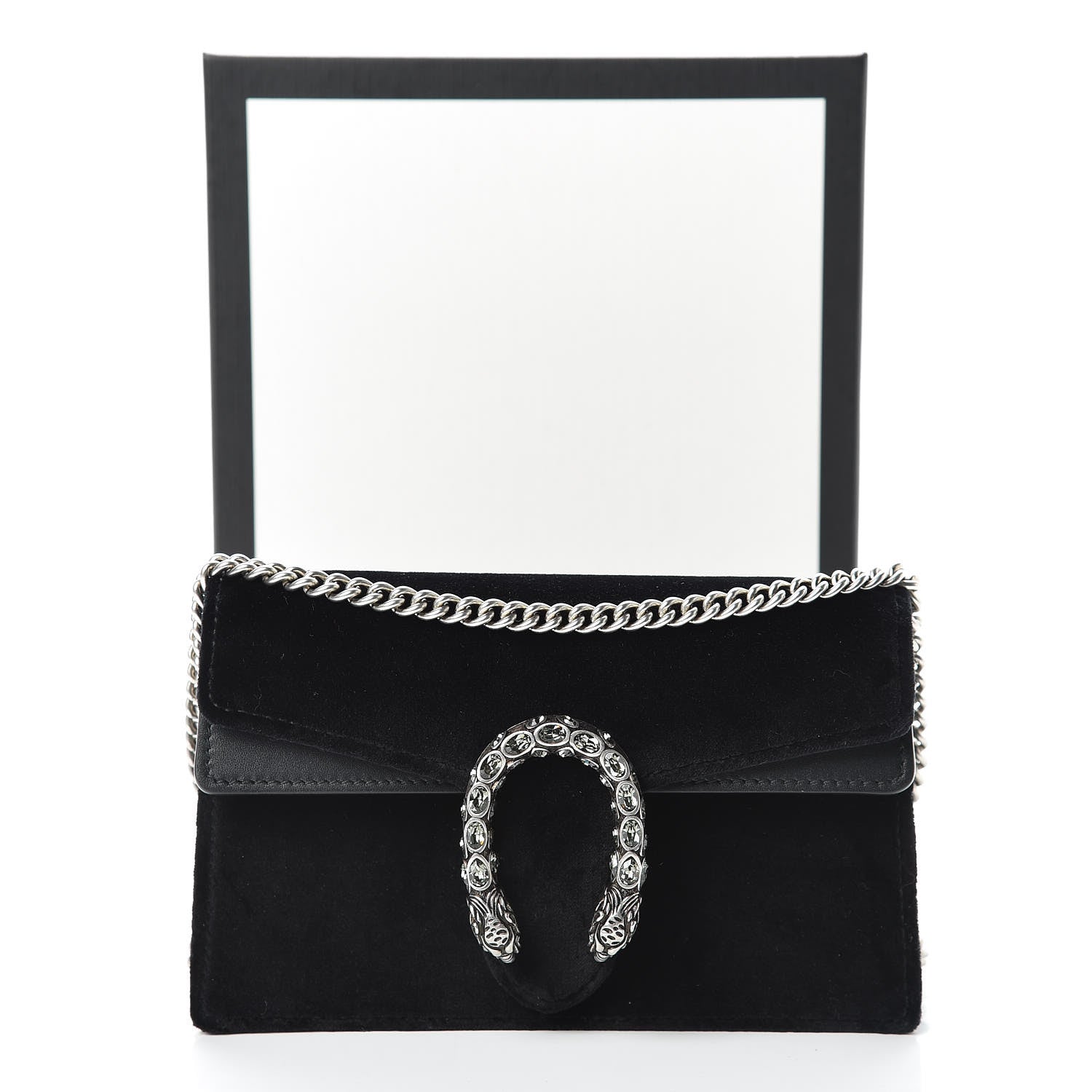 Gucci Velvet Super Mini Dionysus Shoulder Bag Black 11 of 11