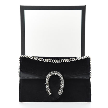 Gucci Velvet Super Mini Dionysus Shoulder Bag Black 11 of 11