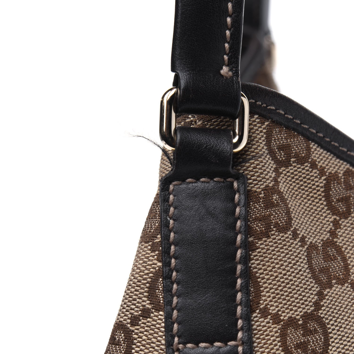 Gucci Monogram Medium New Britt Hobo Dark Brown 16 of 18