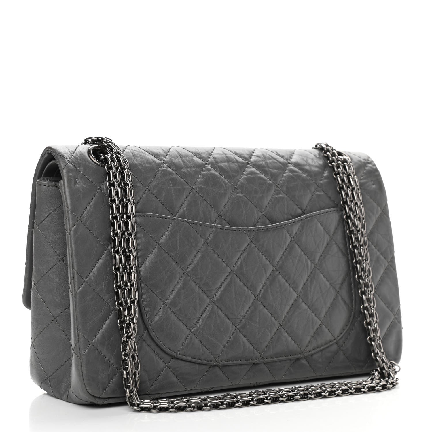 Chanel Aged Calfskin Quilted 2.55 Reissue 226 Flap Grey 3 of 11