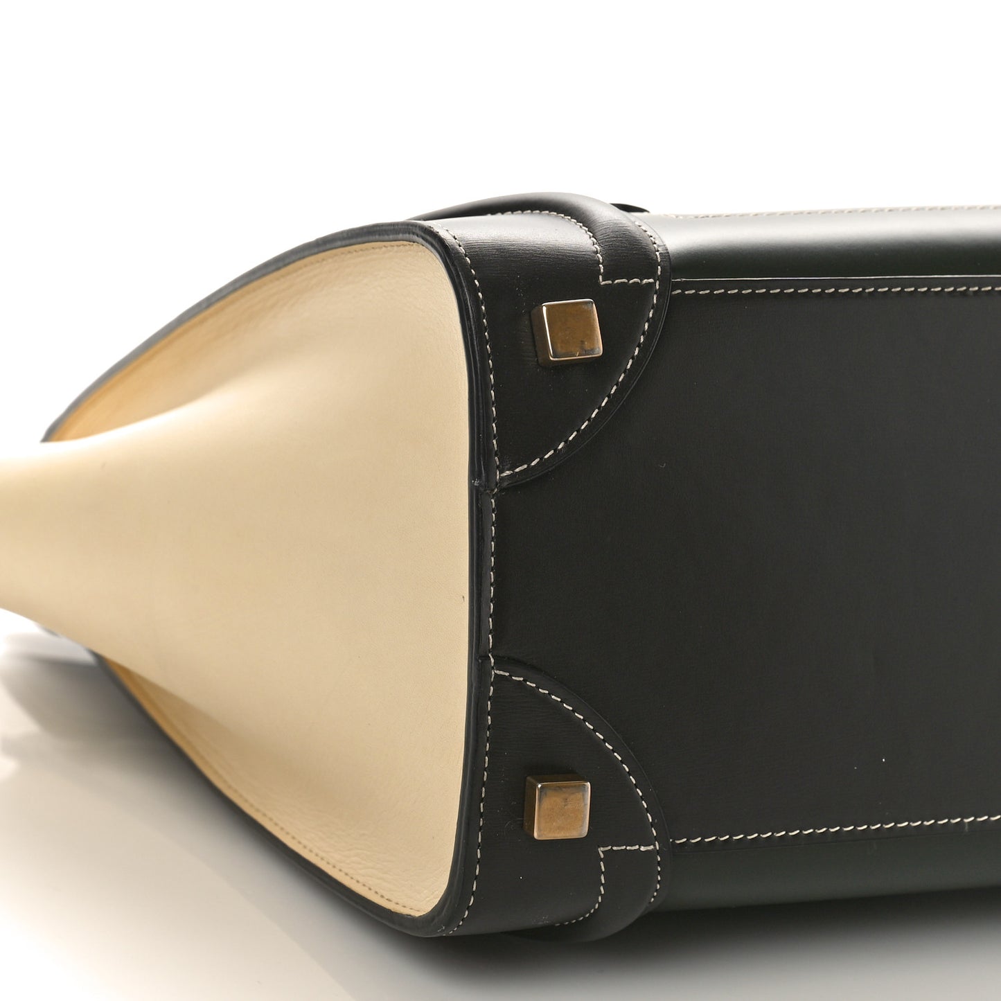 Smooth Calfskin Tri-Color Micro Luggage Light Emerald