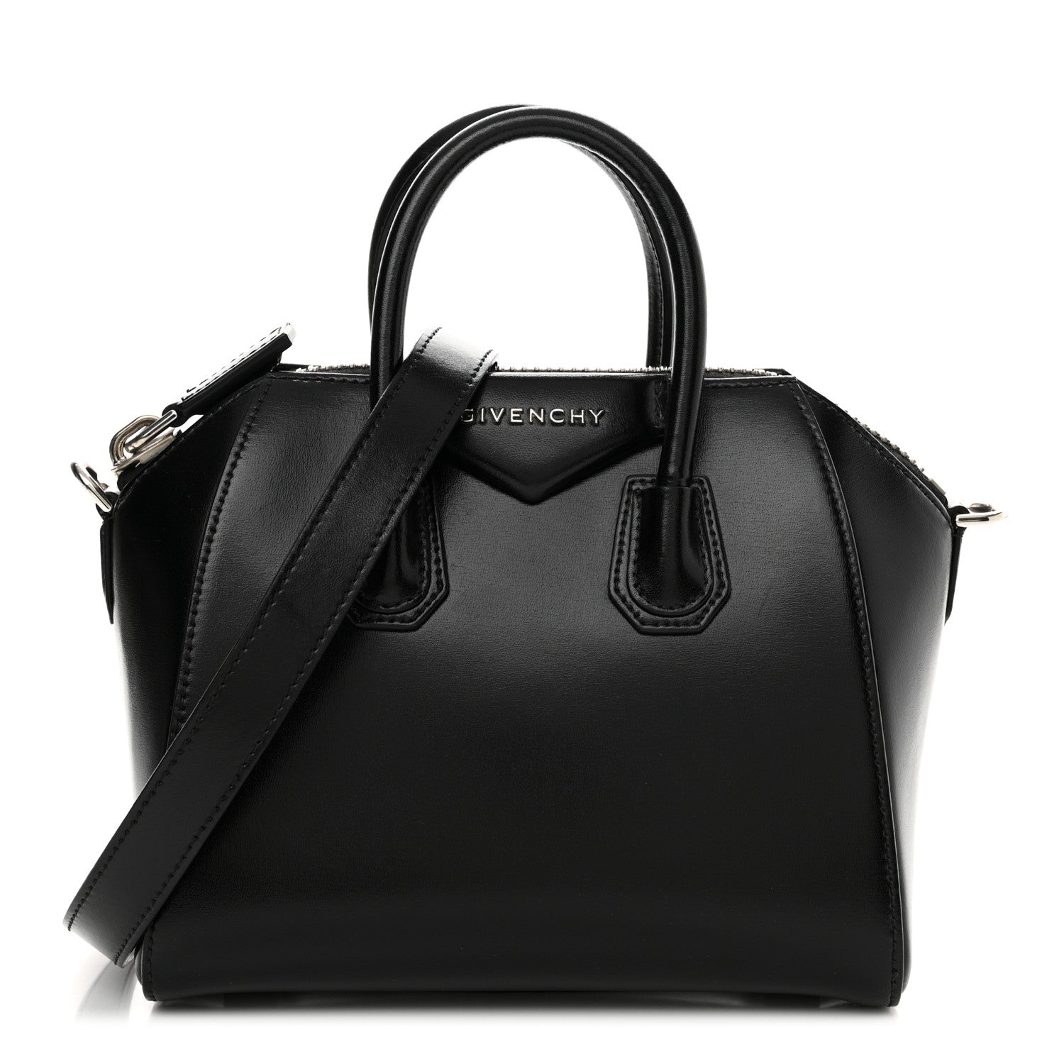 Givenchy Shiny Lord Calfskin Mini Antigona Black 1 of 13