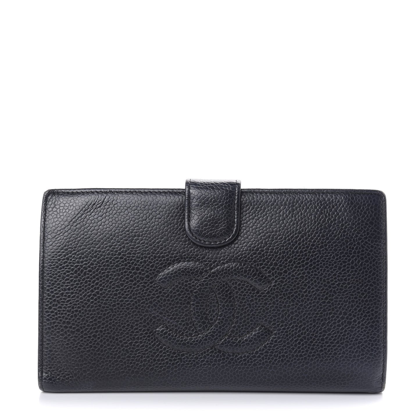 Caviar Timeless CC French Wallet Black