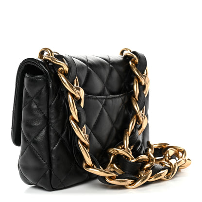 Chanel Lambskin Quilted Small Funky Town Flap Black 3 of 10