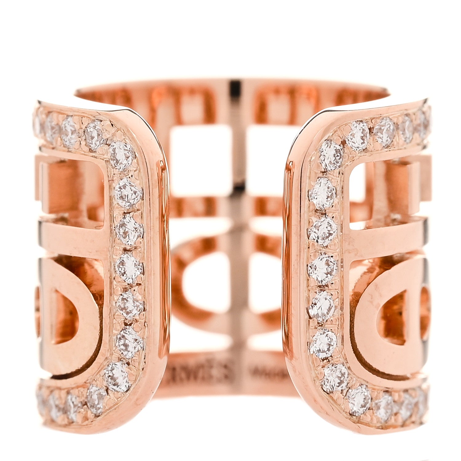 Hermes 18K Rose Gold Diamond Chaine d'ancre Divine Ear Cuff 3 of 7