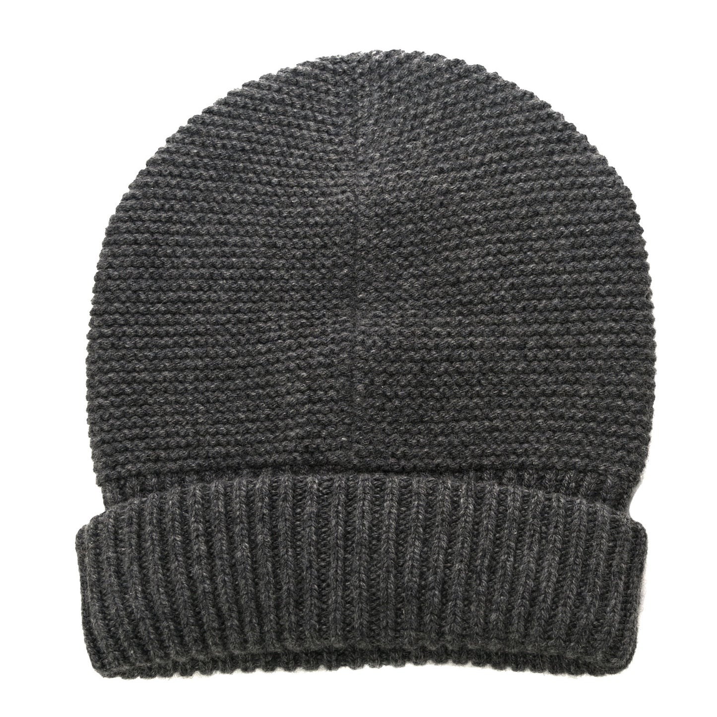Cashmere Knit Boston Beanie Hat L Gris Chine