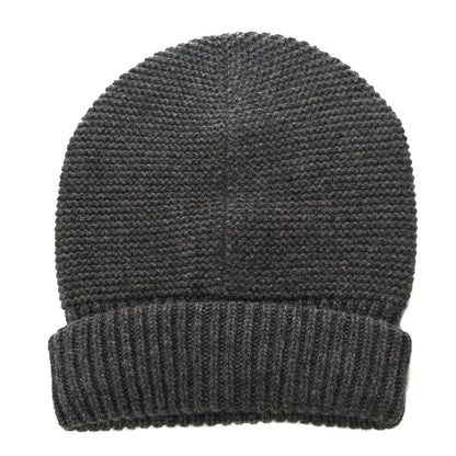 Hermes Cashmere Knit Boston Beanie Hat L Gris Chine 2 of 7