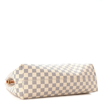Louis Vuitton Damier Azur Graceful MM Rose Ballerine 4 of 11