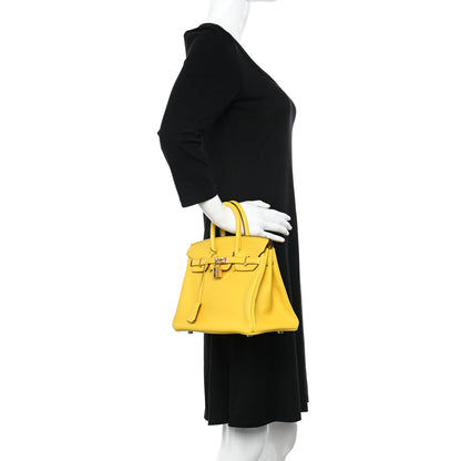 Hermes Taurillon Novillo Birkin 25 Jaune De Naples 2 of 10
