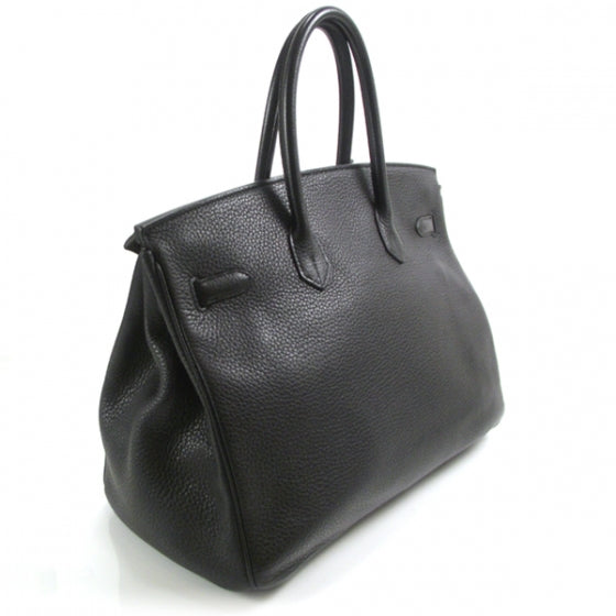 Taurillon Clemence Birkin 35 Noir