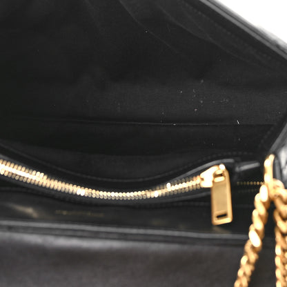 Saint Laurent Calfskin Y Quilted Monogram Medium Loulou Chain Satchel Black 5 of 11