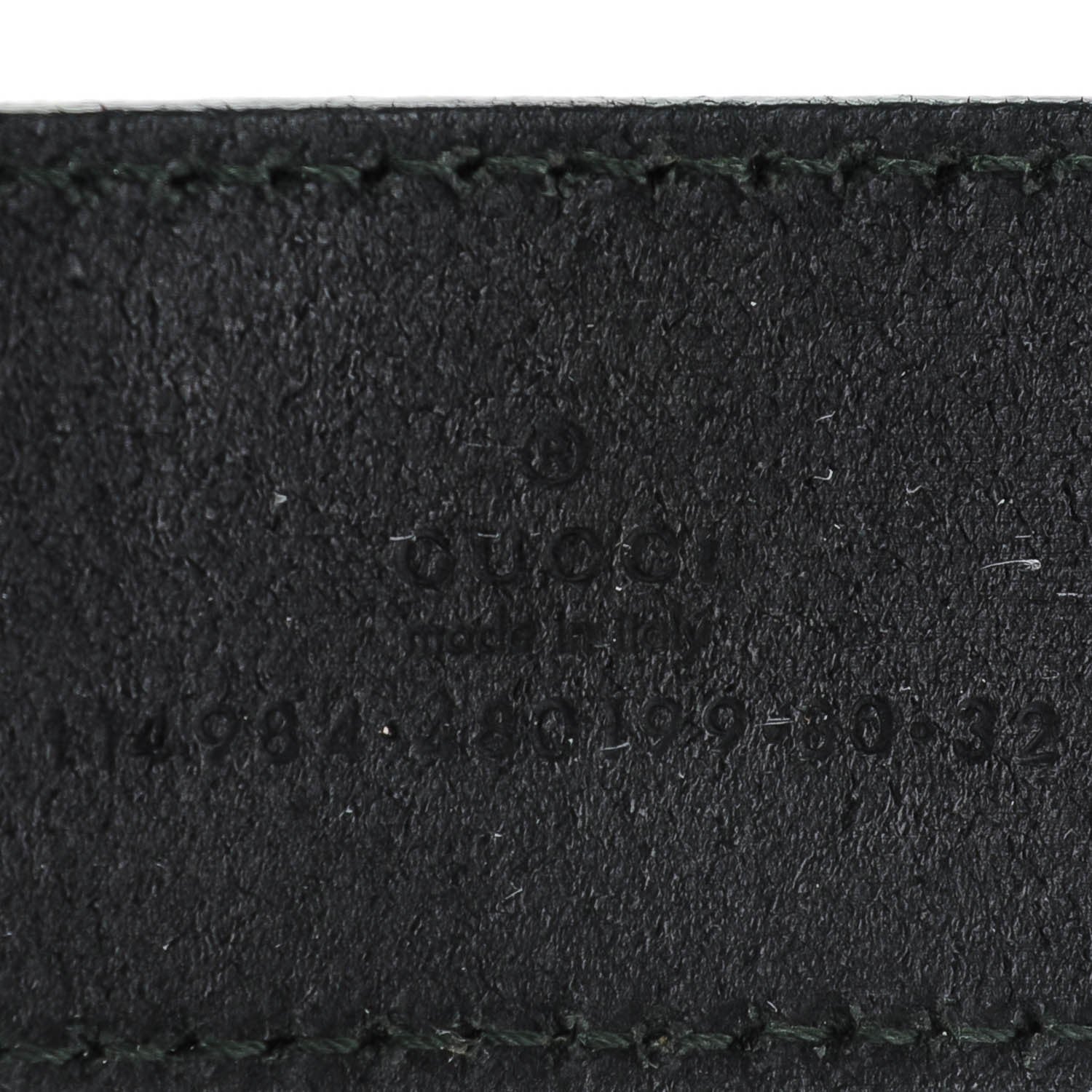 Gucci Calfskin Interlocking G Belt 80 32 Black 6 of 6
