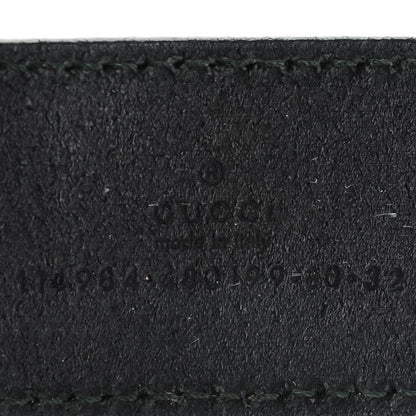 Gucci Calfskin Interlocking G Belt 80 32 Black 6 of 6