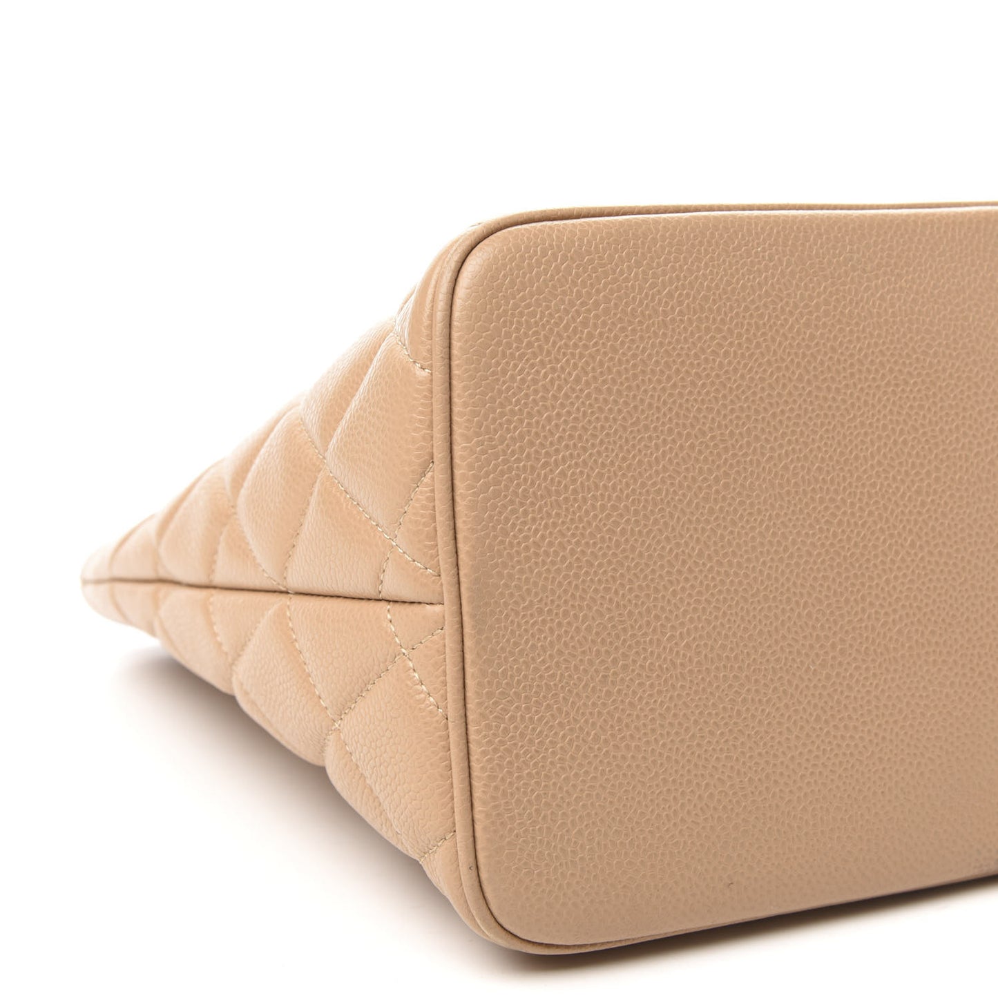 Caviar Quilted Medallion Tote Beige