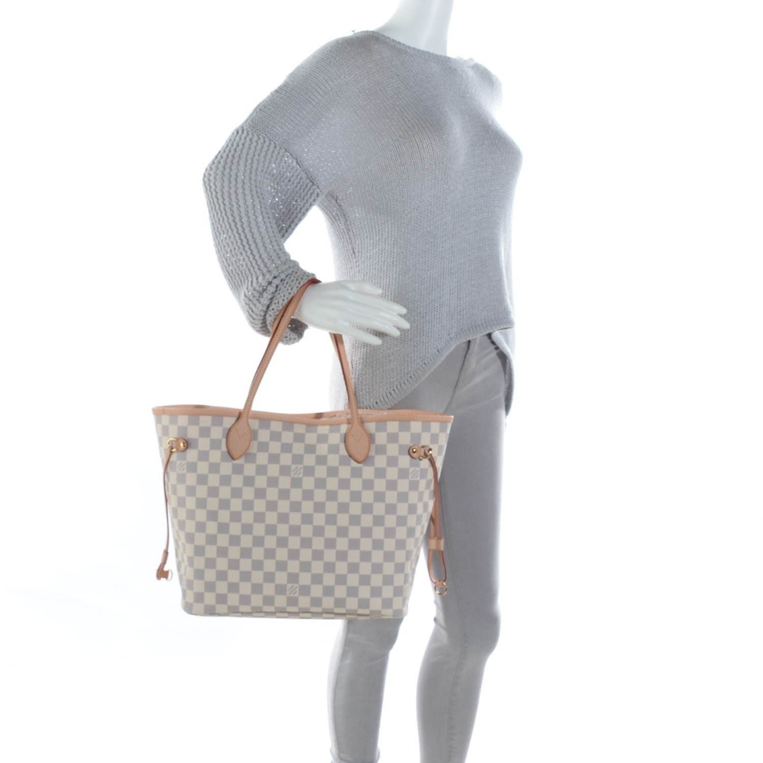 Louis Vuitton Damier Azur Neverfull MM 2 of 7