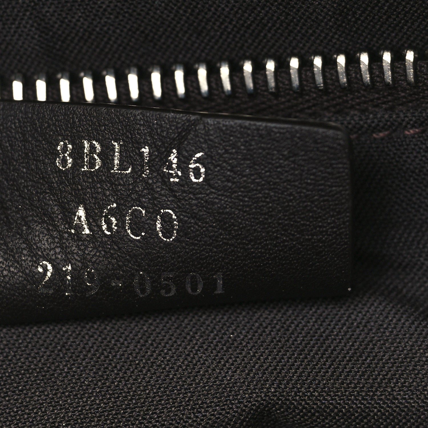 Fendi Vitello Dolce Bi-Color FF 1974 Embossed Medium By The Way Boston Bag Maya Black 7 of 9