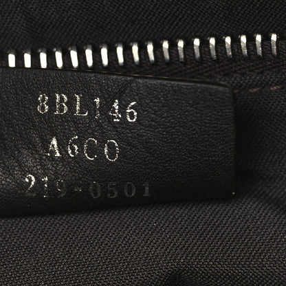 Fendi Vitello Dolce Bi-Color FF 1974 Embossed Medium By The Way Boston Bag Maya Black 7 of 9